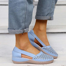Load image into Gallery viewer, Women Wedges Orthopedic Hollow Out Vintage Sandals