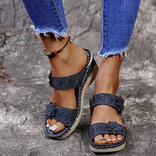 Load image into Gallery viewer, Women Casual Shoes Vintage Flower Fish Mouth Sandals